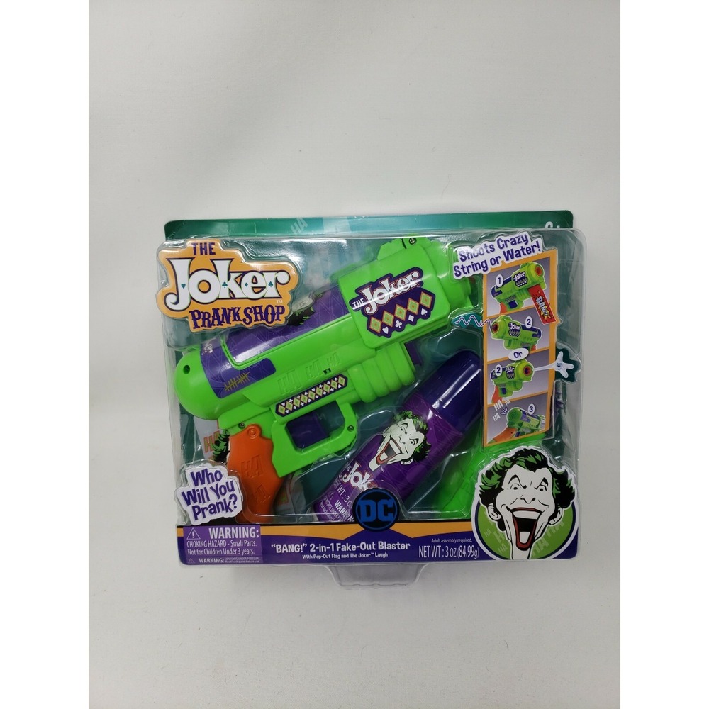 DC The Joker Prank Shop 2020 BANG 2-in-1 Fake Out Blaster NEW